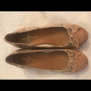 Cole haan cork wedges
